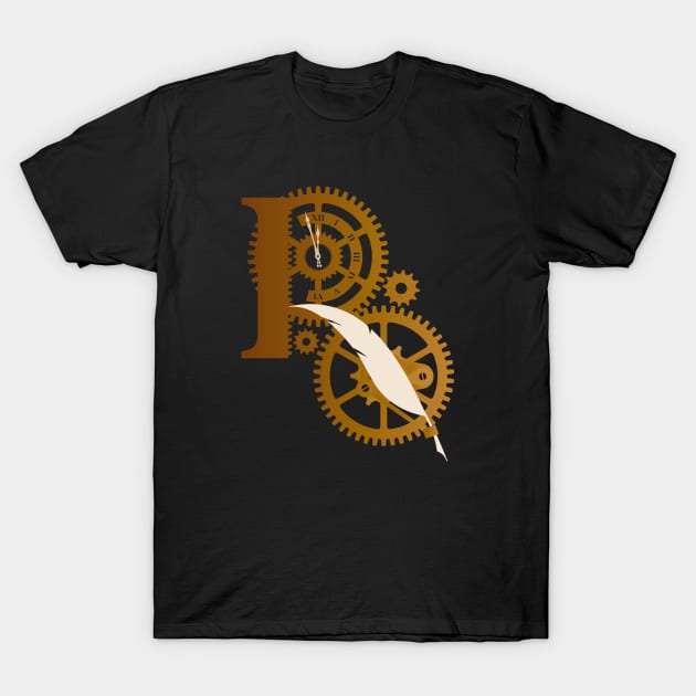 Rusty Quill Logo #2 (Dark Prints) T-Shirt by Rusty Quill